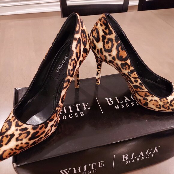 White House Black Market Olivia Leopard Heel - Picture 9 of 11